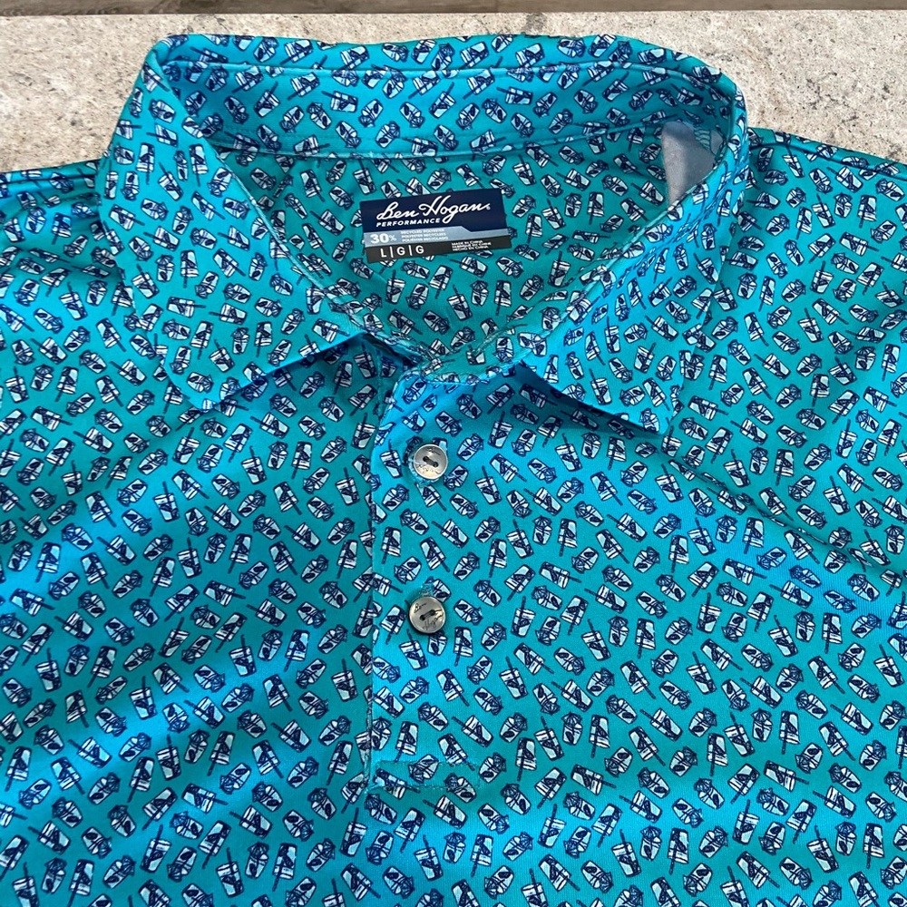 Hogan Turquoise Graphic Shirt